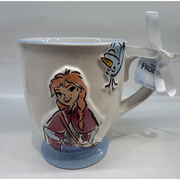 Disney’s Frozen “Up to Snow Good” Anna & Olaf Double Sided Mug - New - Picture 1 of 6